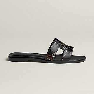 Oran sandal - Black | Hermès Macau SAR